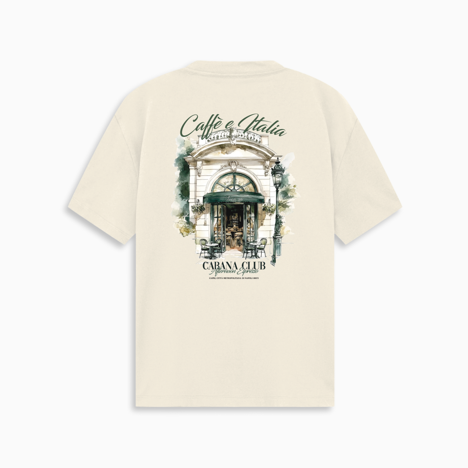 Cafe Italia Tee - Ecru