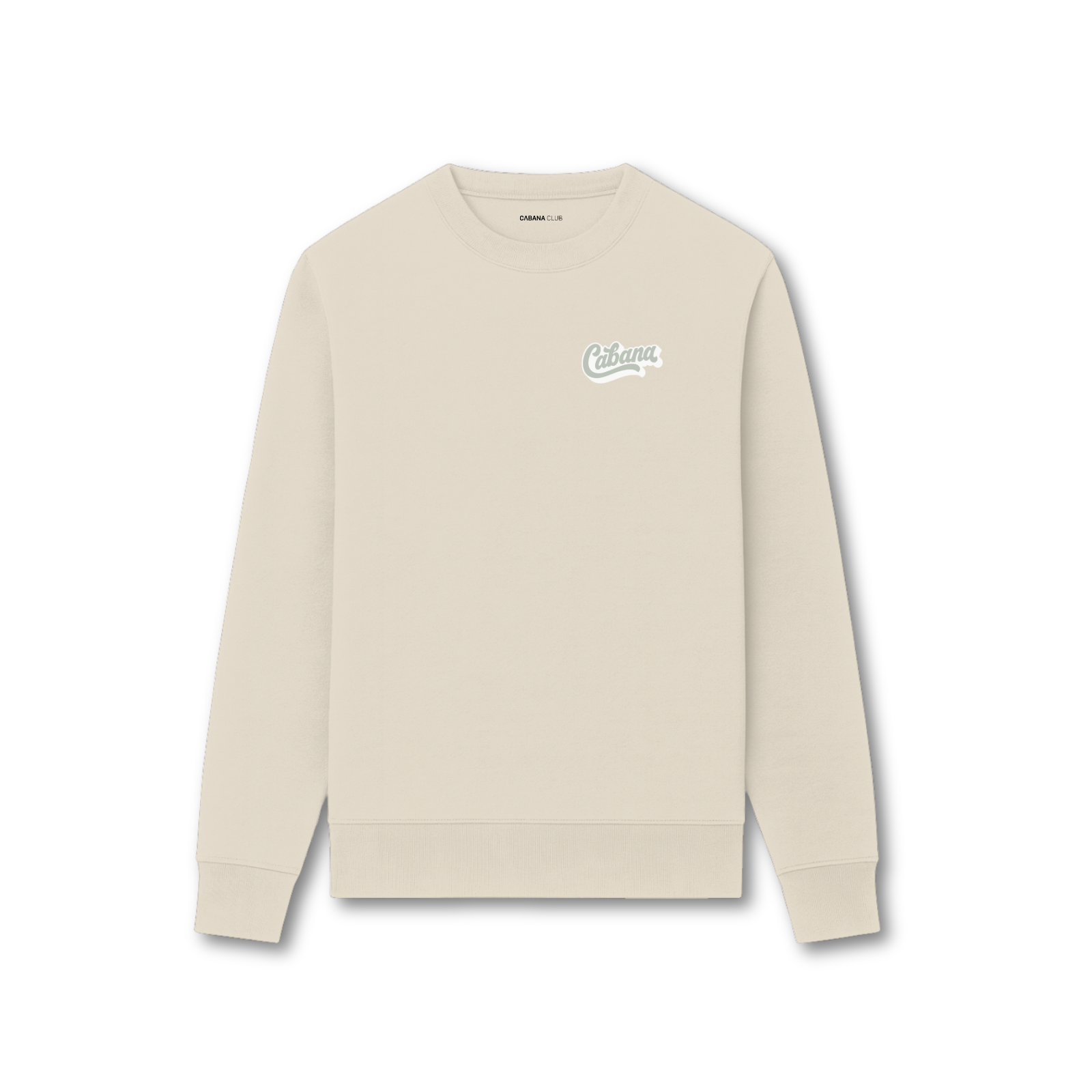 Wave Logo Sweater Ecru