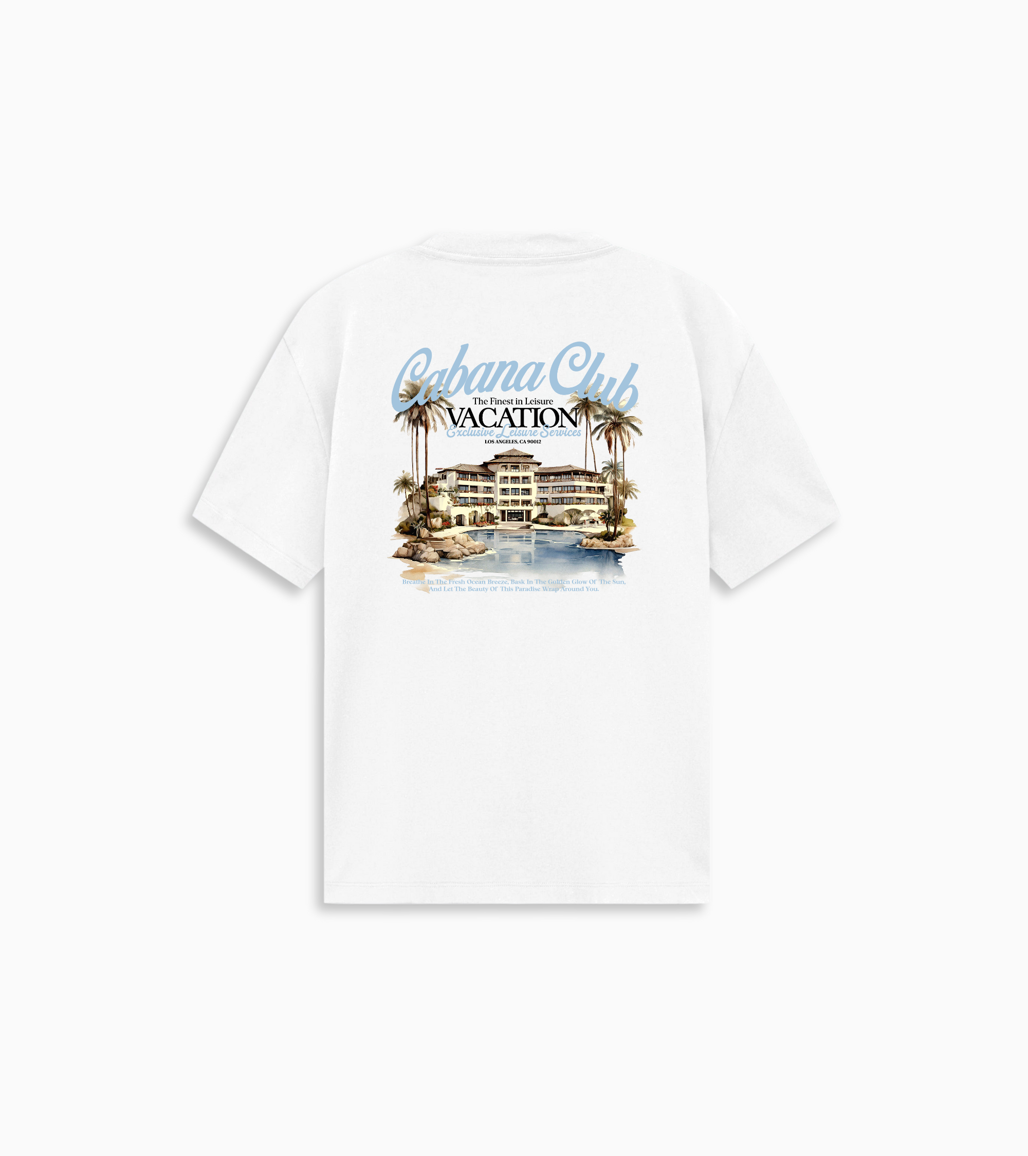 Vacation tee Junior - White/Light Blue