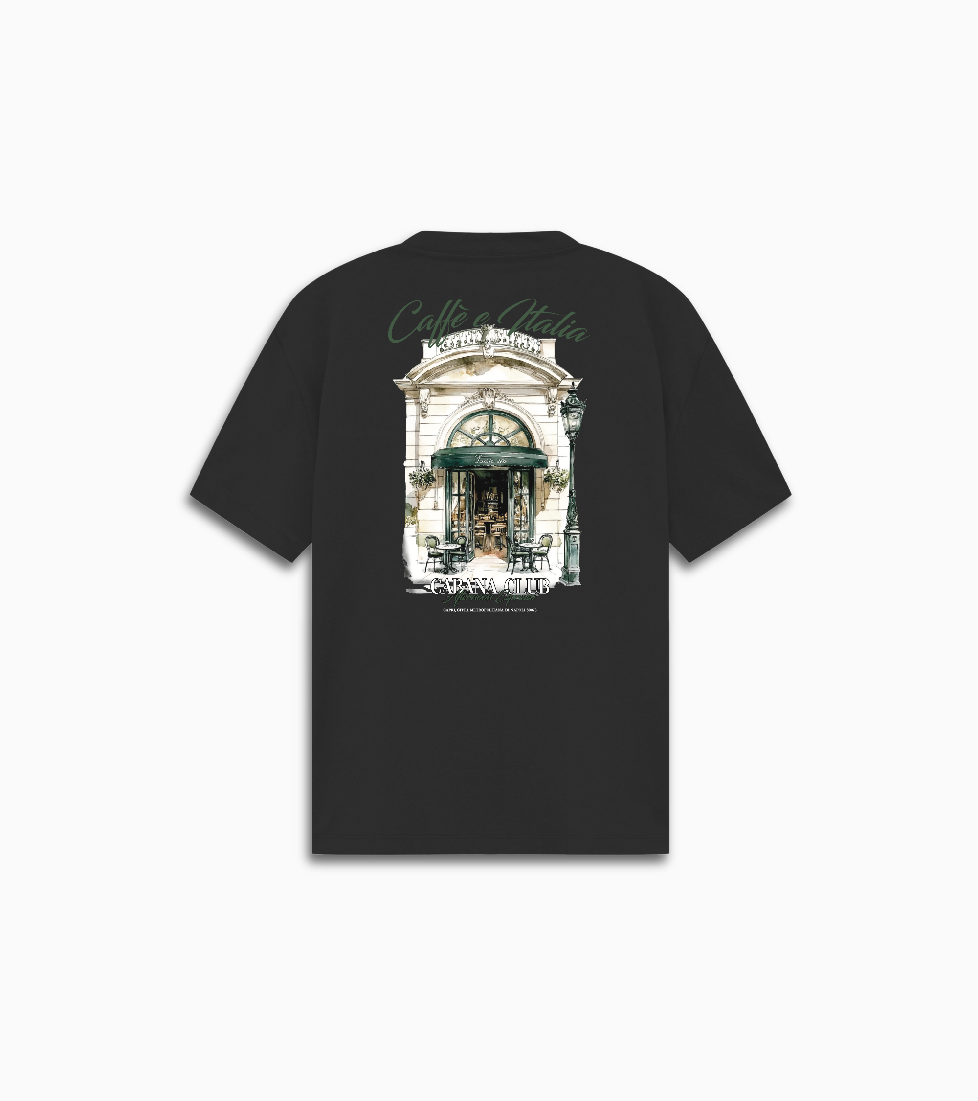 Café Italia tee Junior - Black