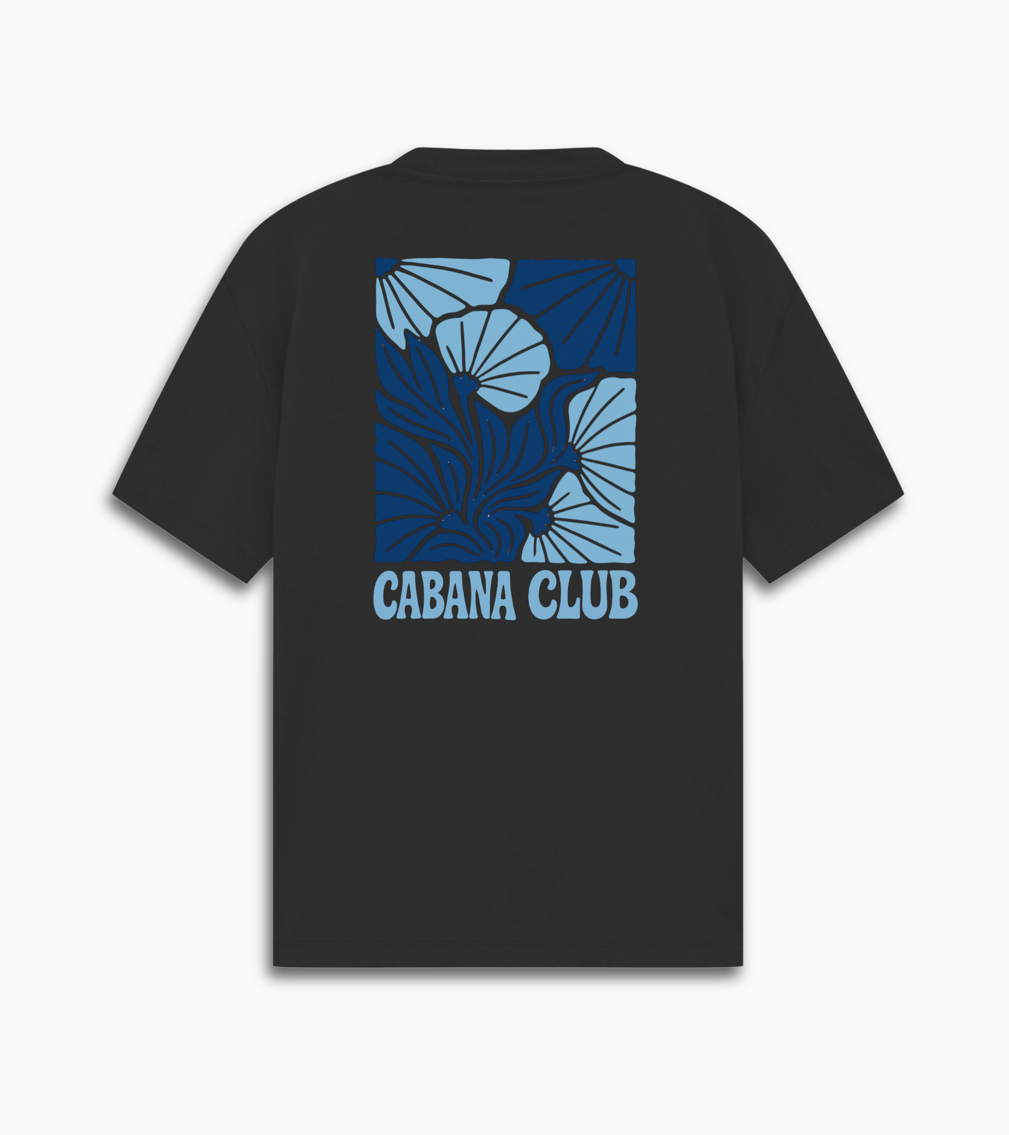 Bloom tee - Black/Blue