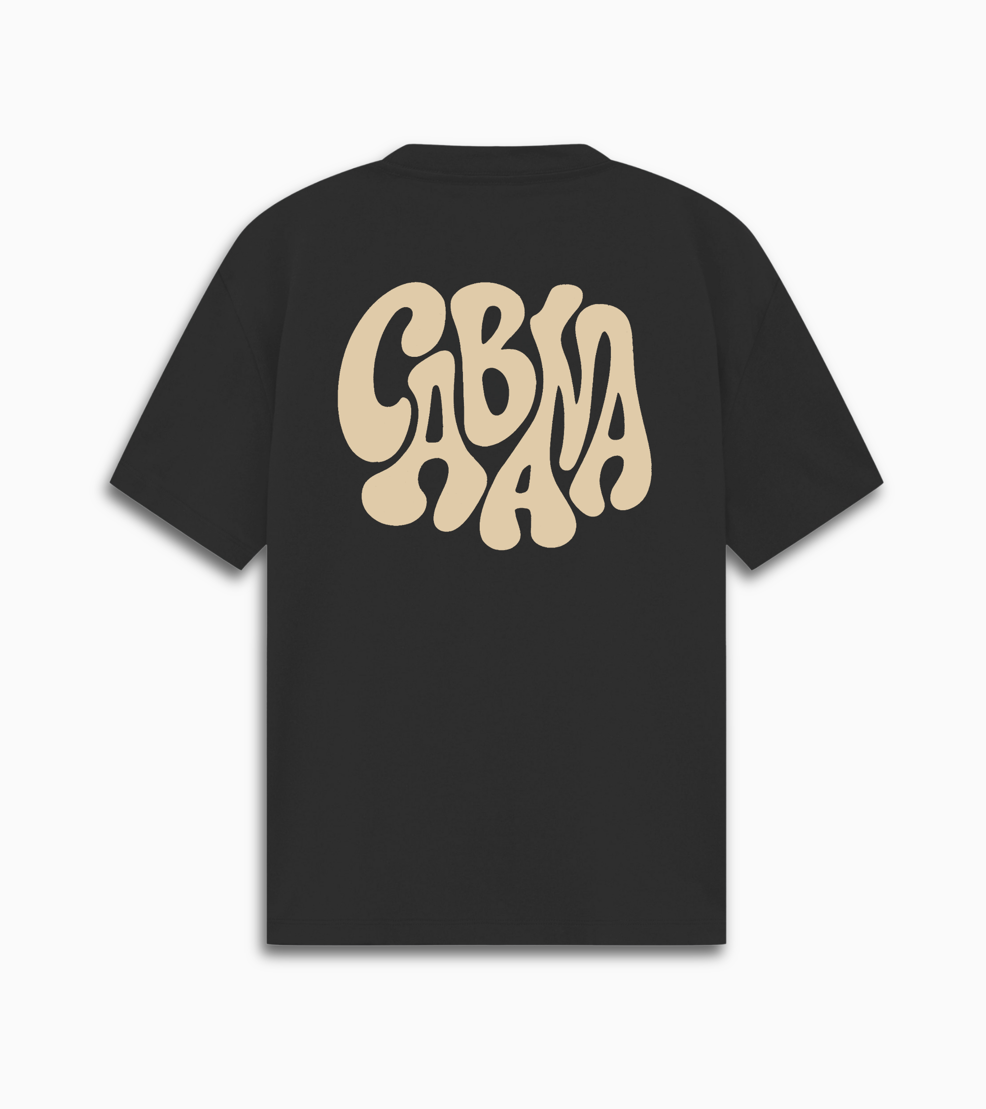 Swirl tee - Black/Beige