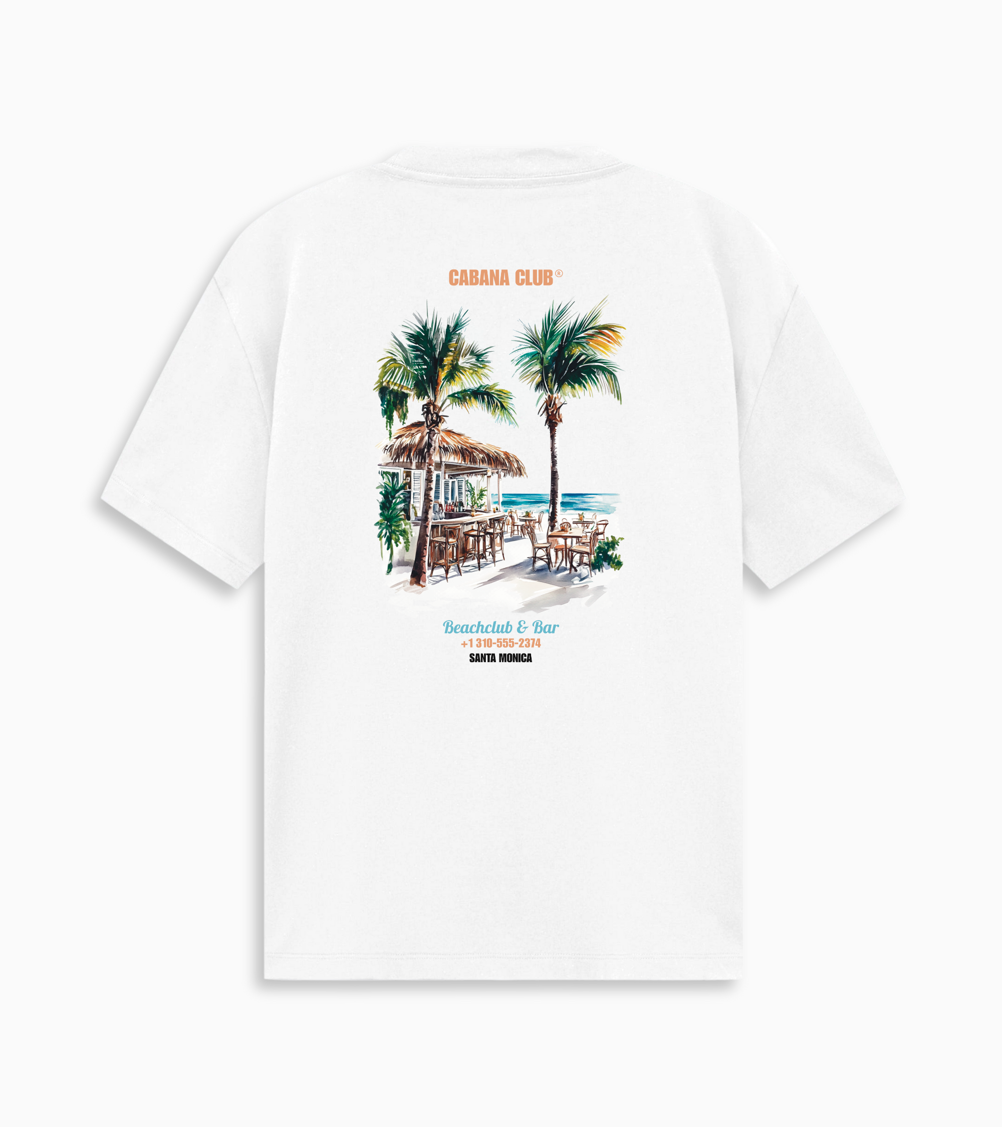Beach Club Tee- White