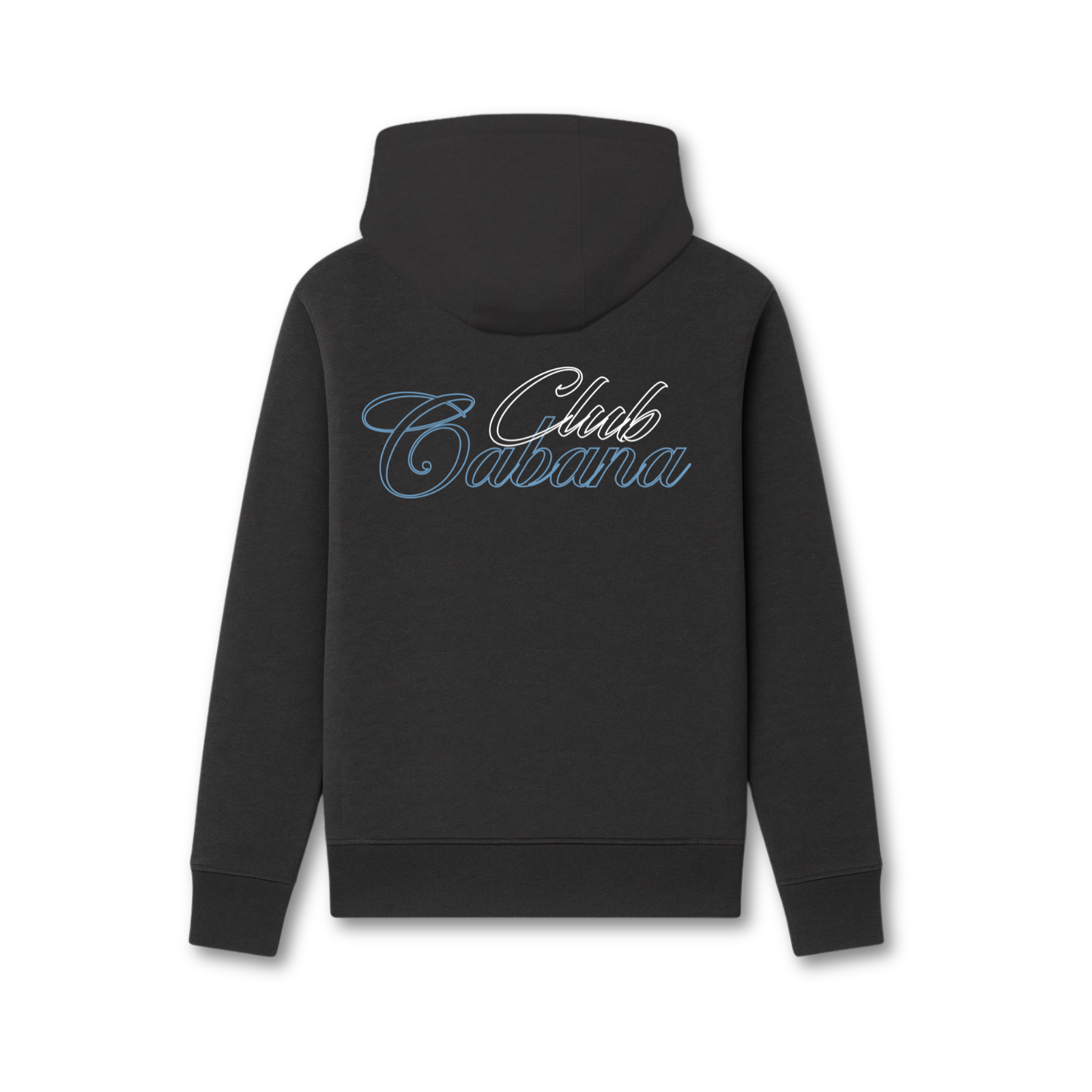 Club Hoodie Zwart - Blauw