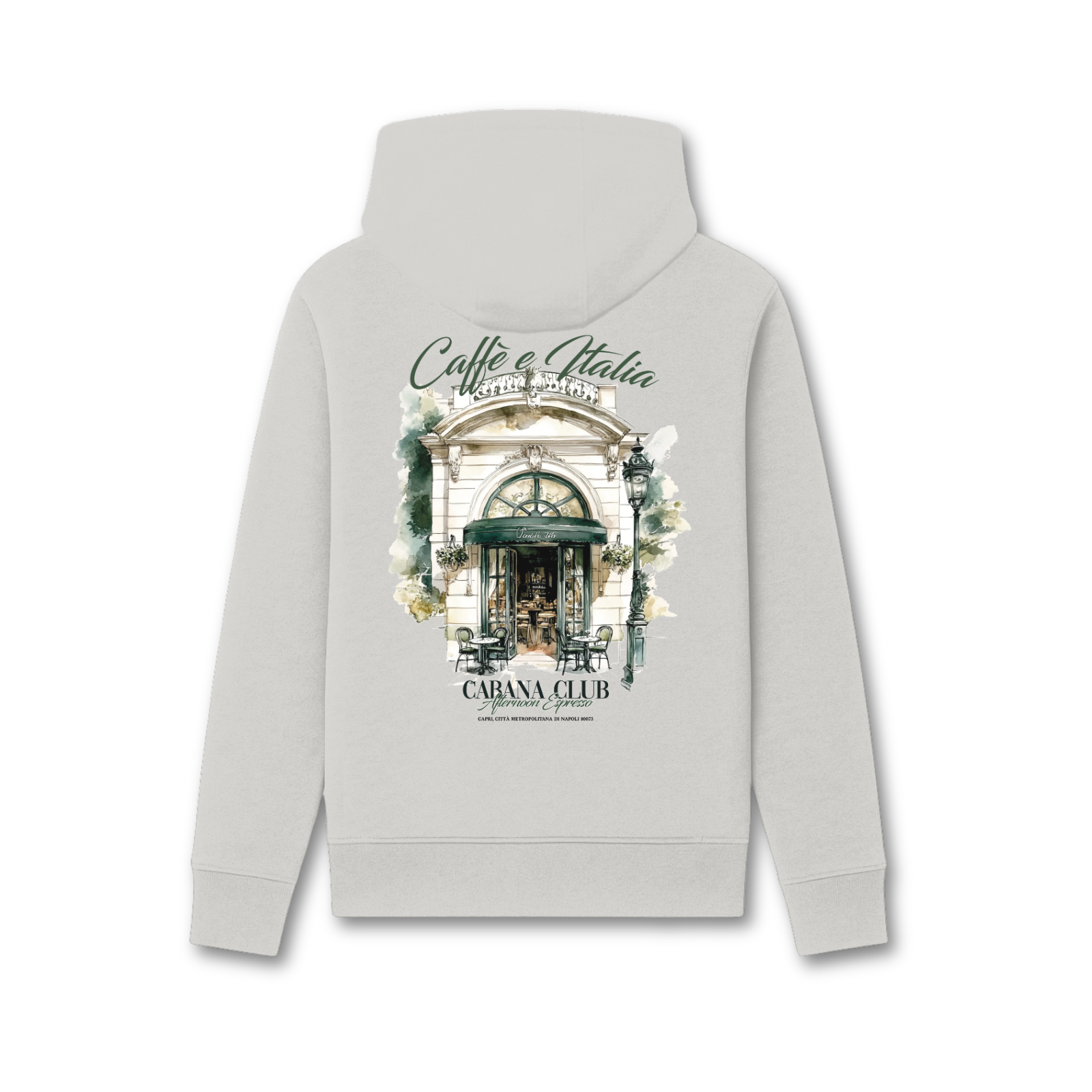 Cafe Italia Hoodie Grijs
