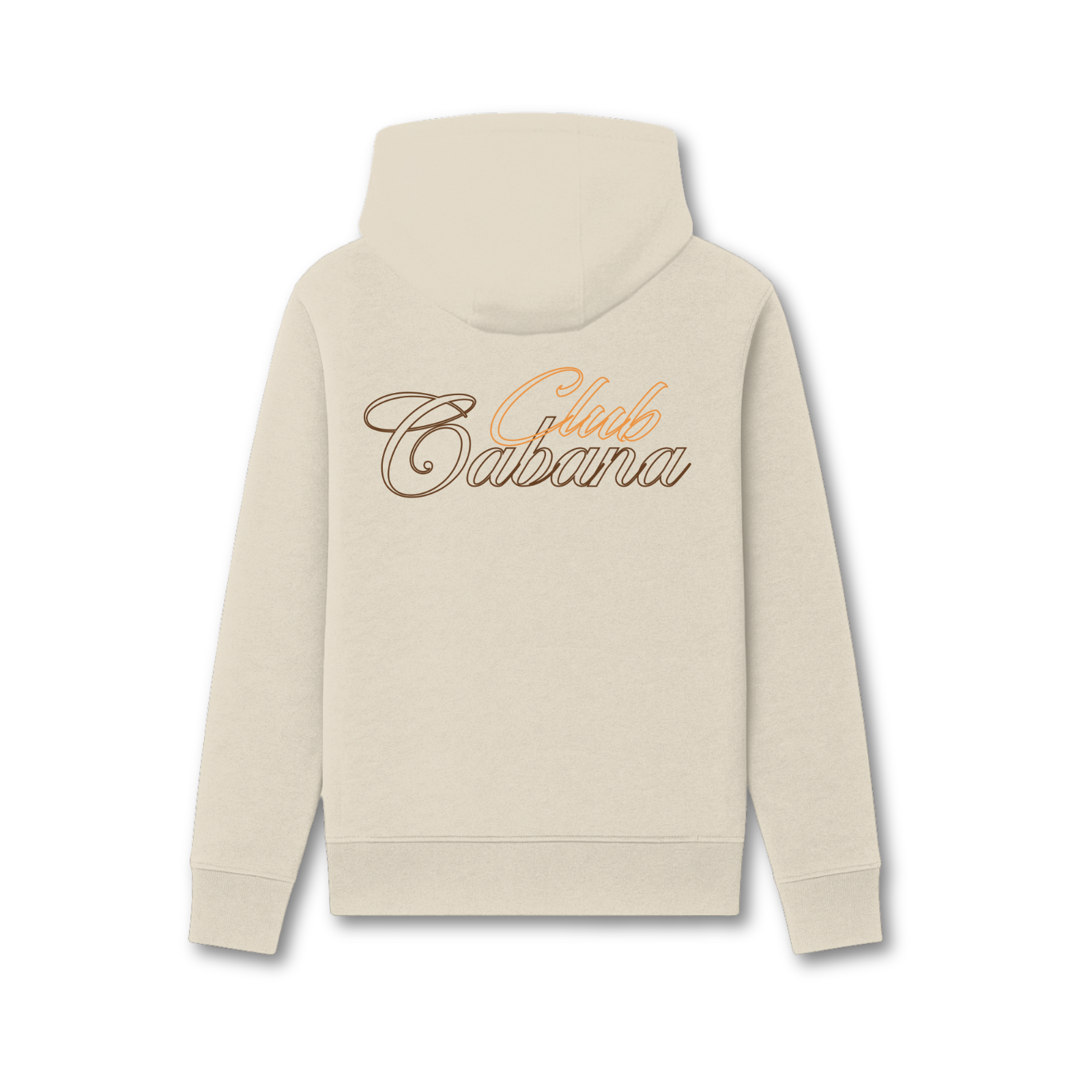 Club Hoodie Ecru - Oranje