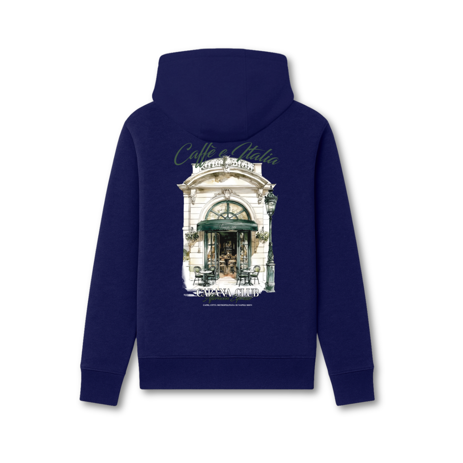 Cafe Italia Hoodie Blauw