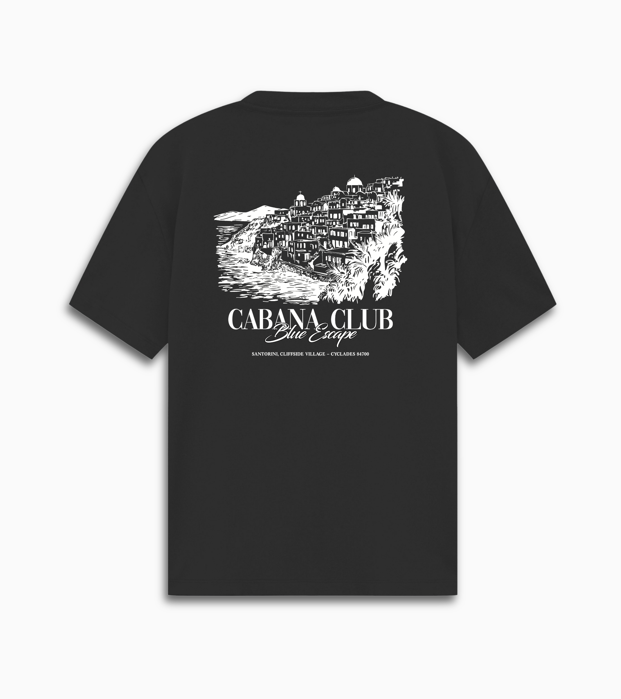 Blue Escape Tee- Black