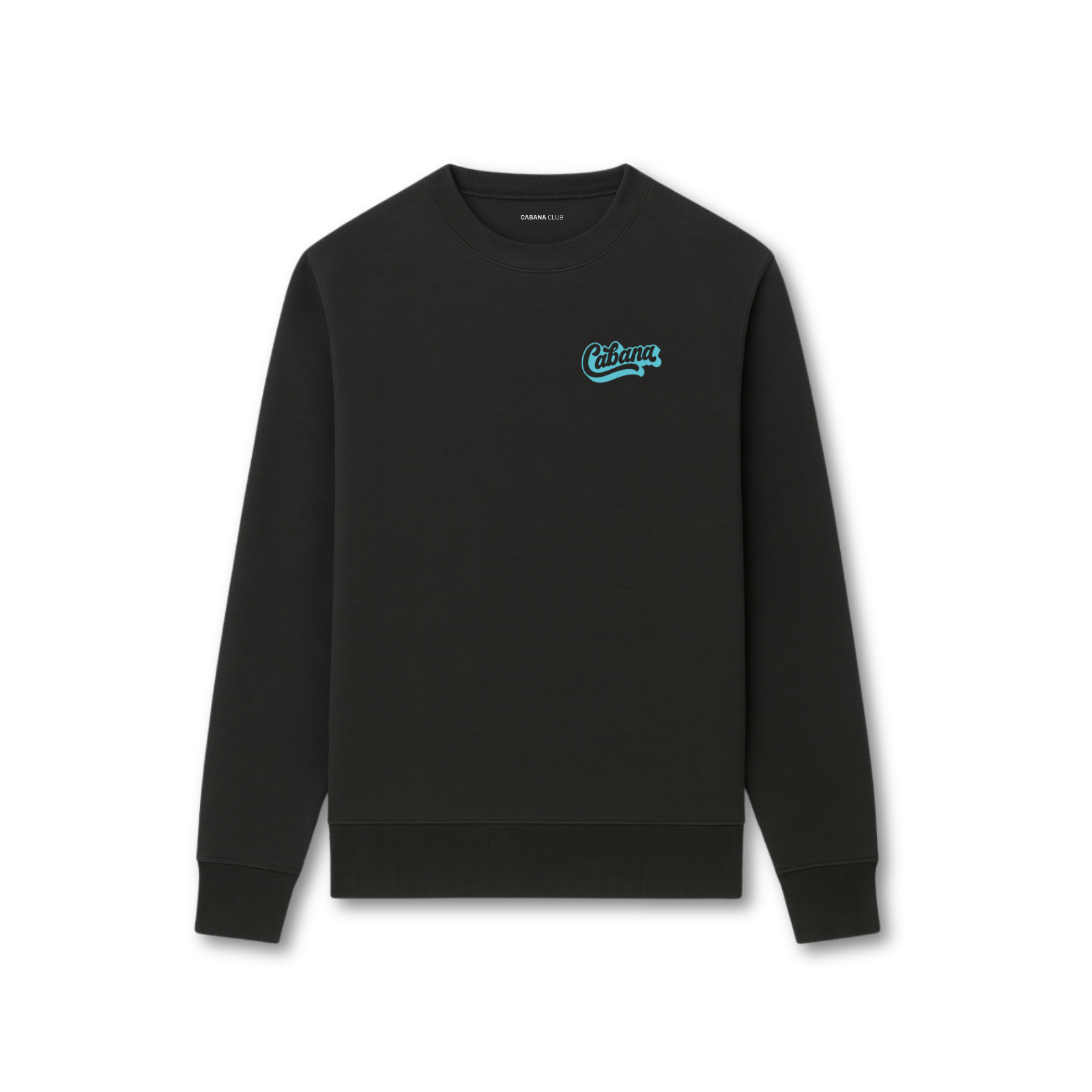 Wave Logo Sweater Zwart/Blauw