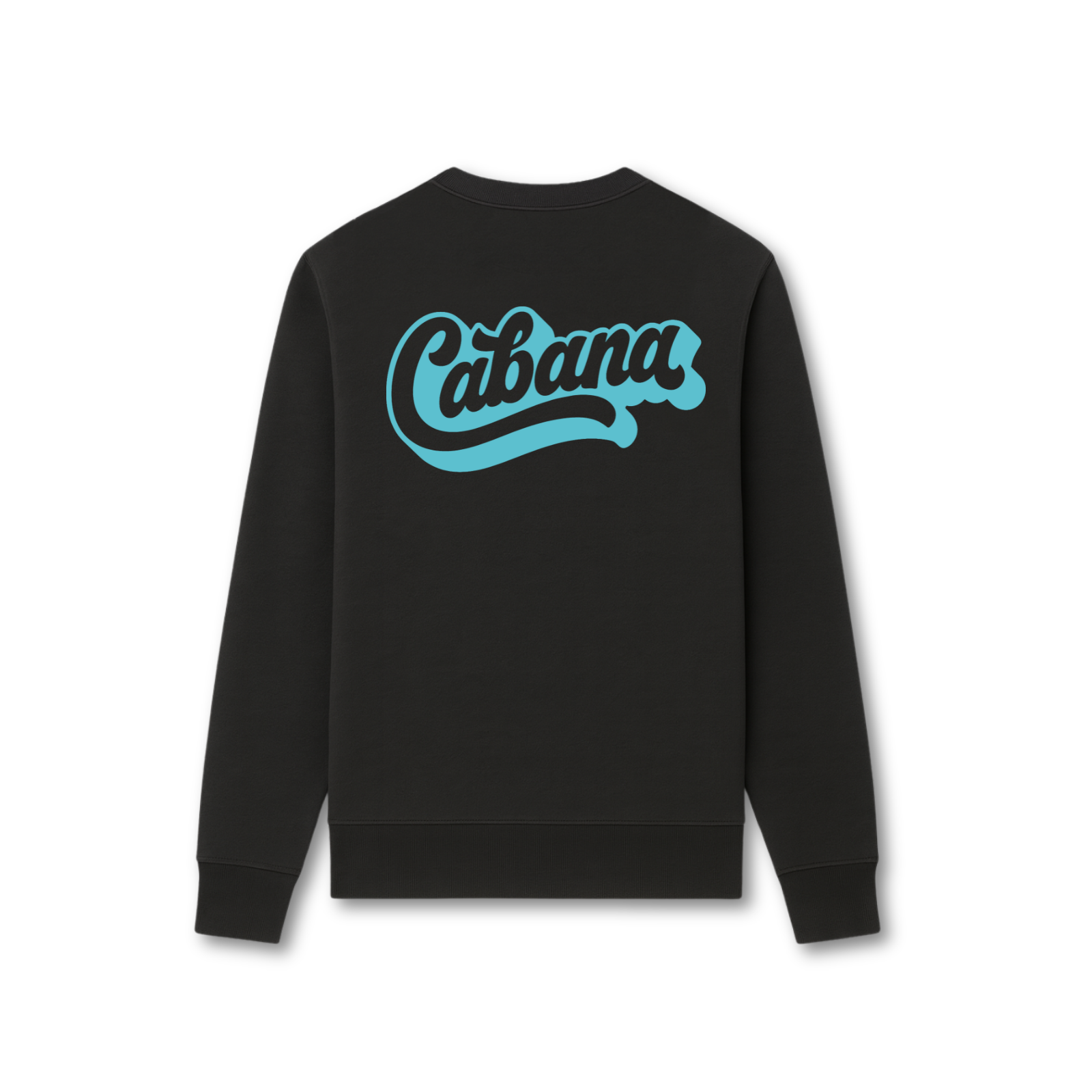 Wave Logo Sweater Zwart/Blauw