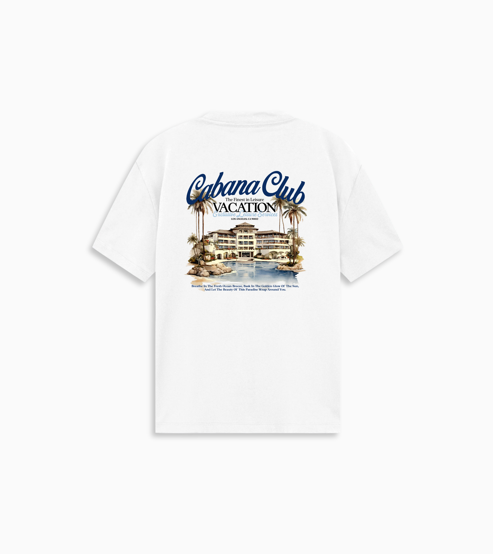 Vacation tee Junior - White/Navy
