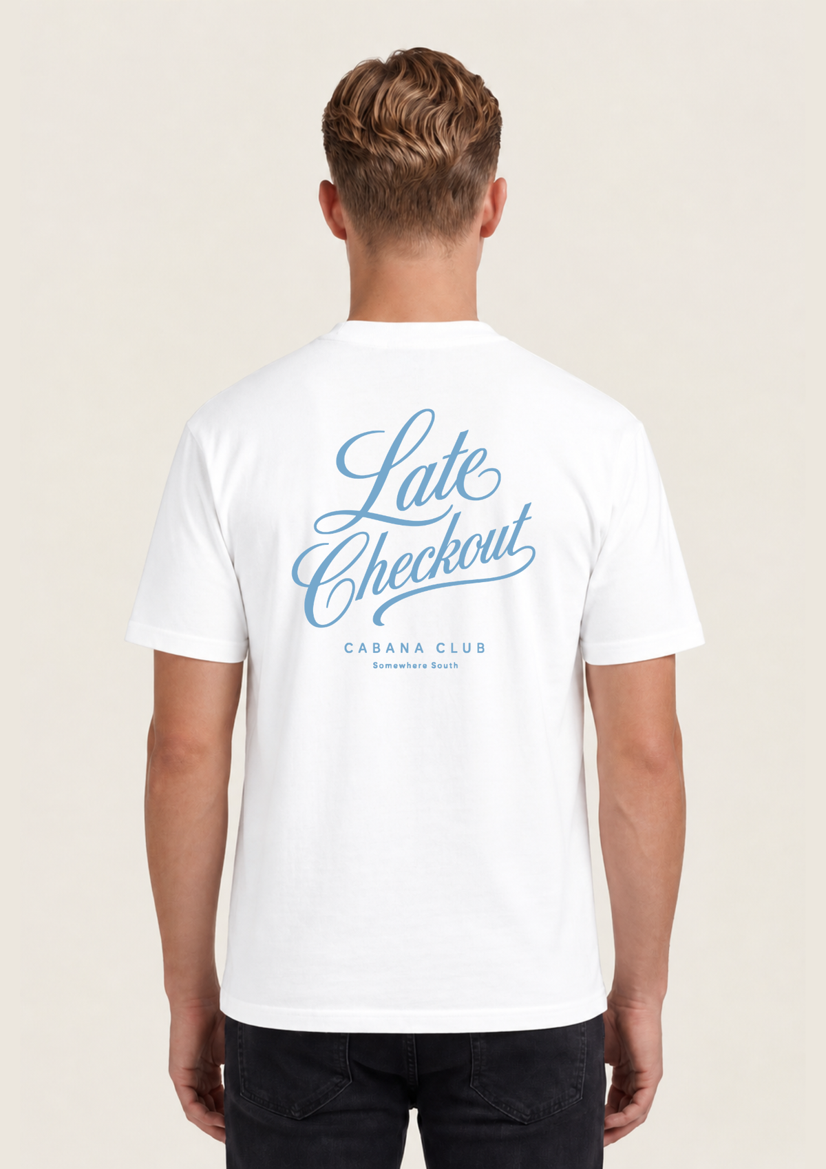 Late Checkout Off-white - achterkant