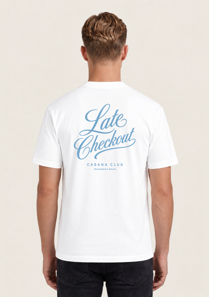Late Checkout Off-white - achterkant