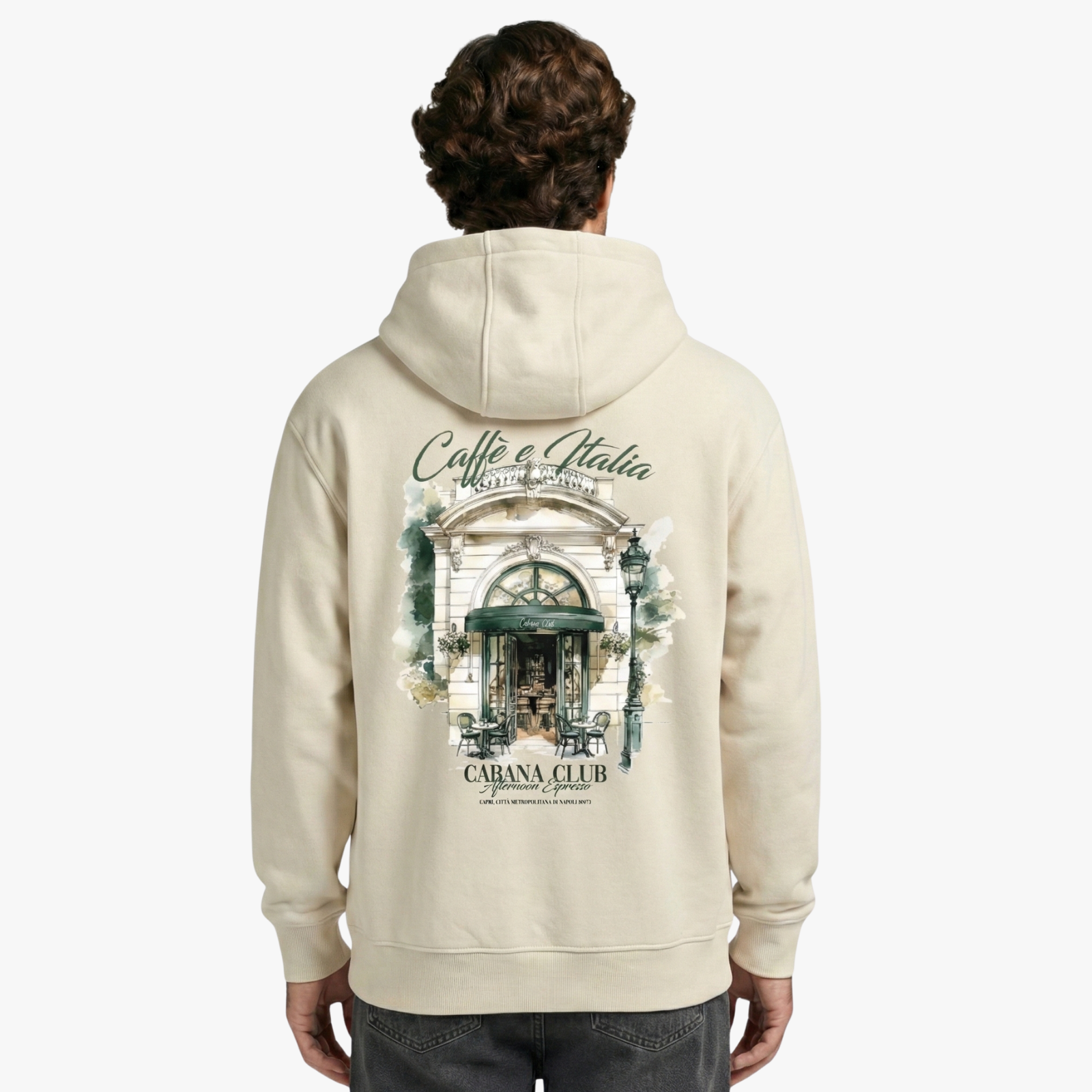 Cafe Italia Hoodie Ecru