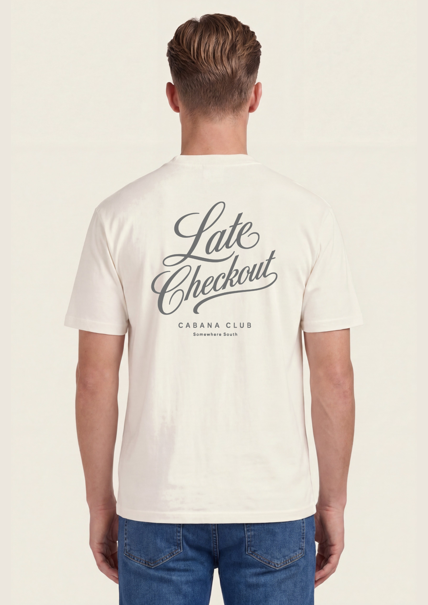 Late Checkout Cream - achterkant