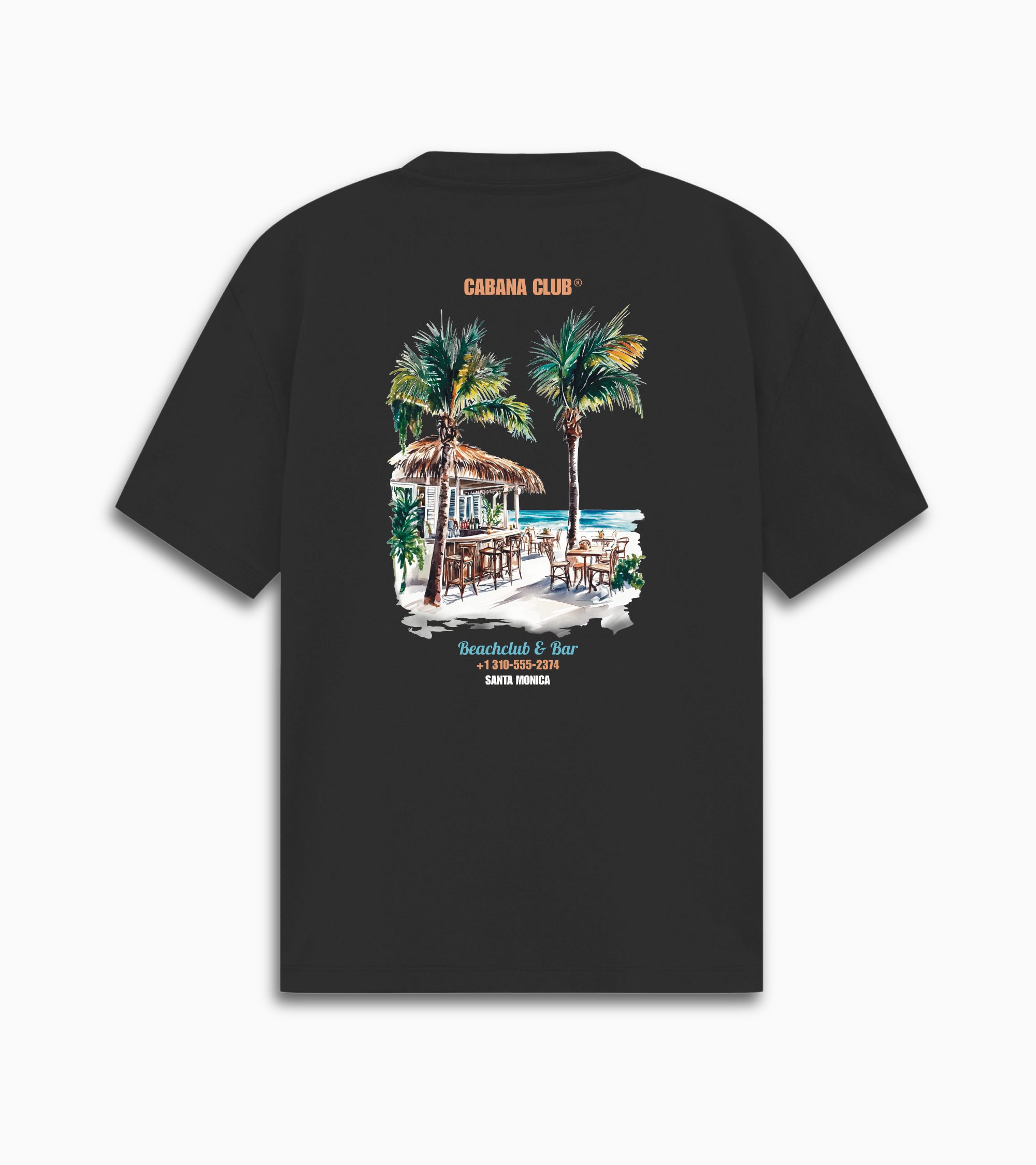 Beach Club tee - Black