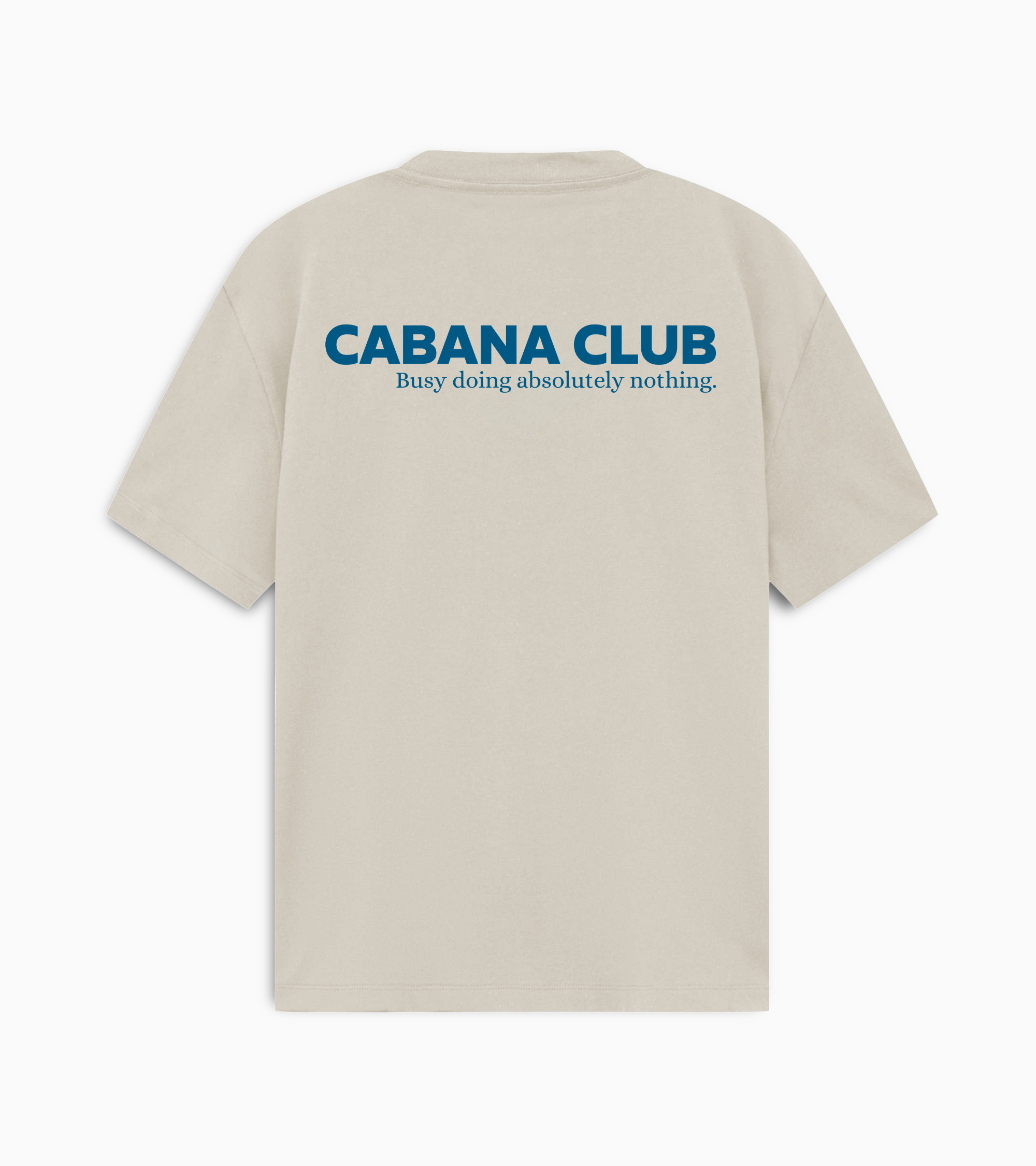 Out Of Office Tee - Beige/Blue