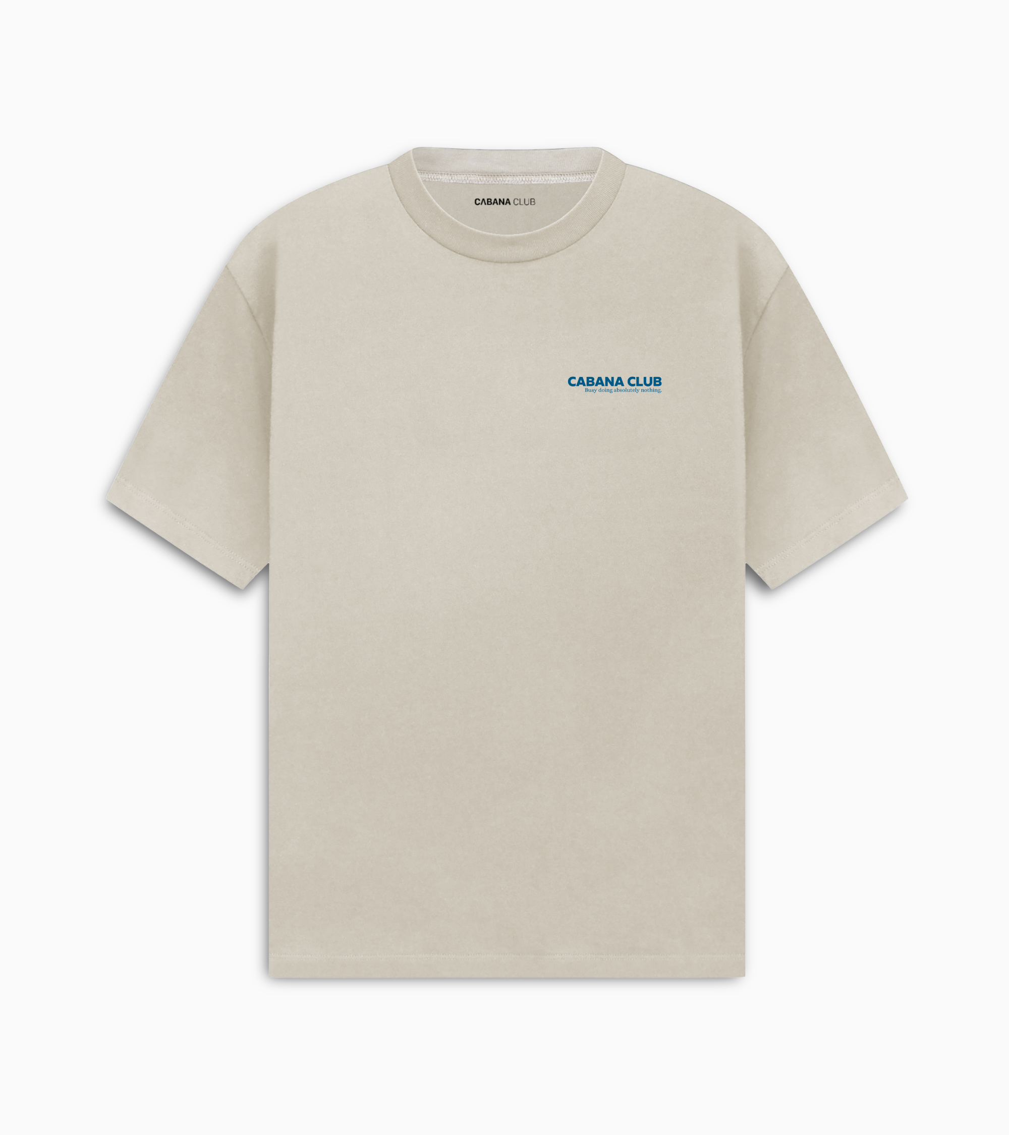 Busy Tee - Beige/Blue