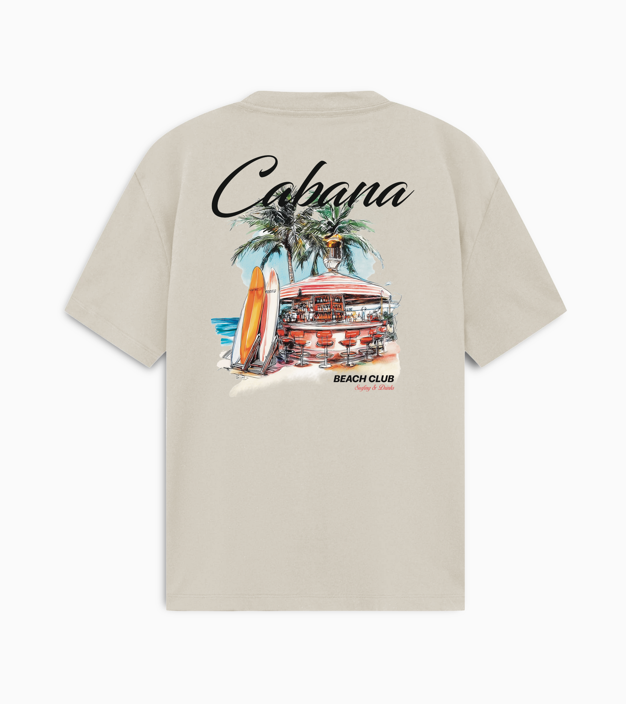 Beach House Tee - Beige