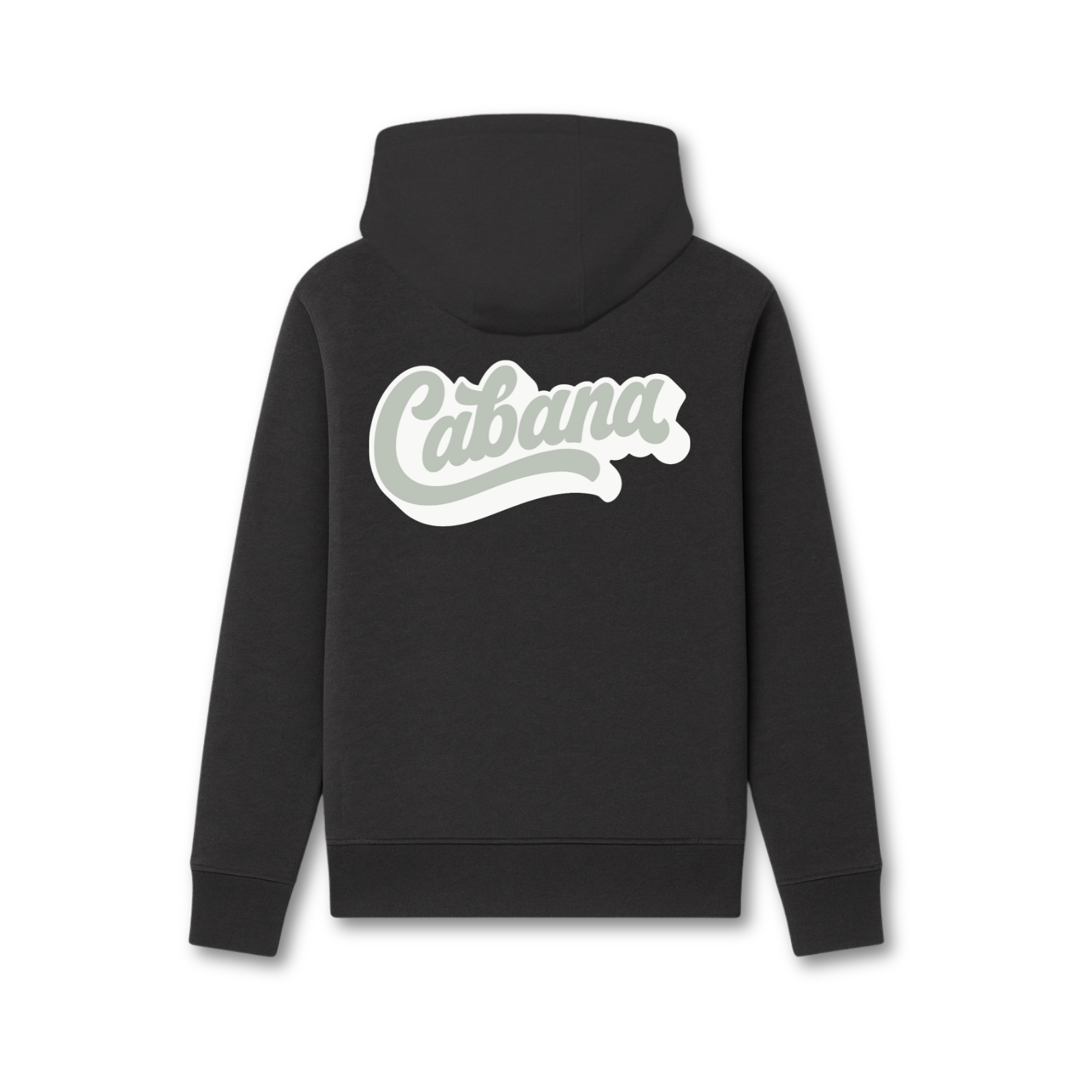 Wave Logo Hoodie Zwart/Grijs