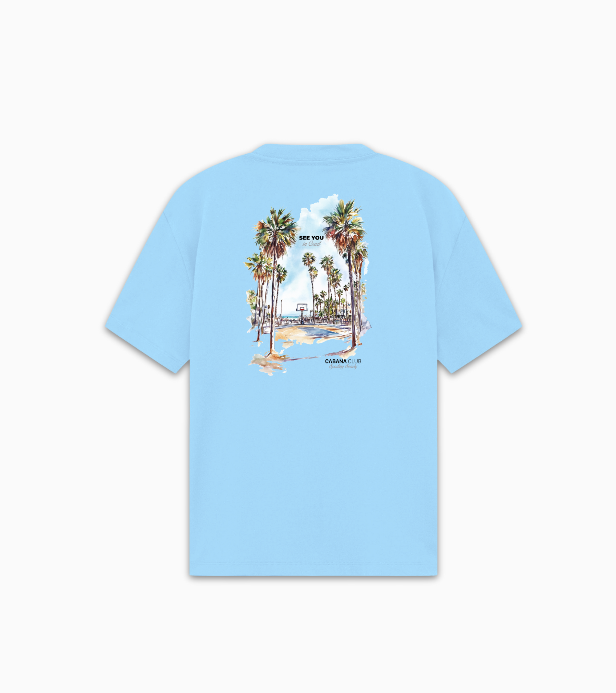 Court tee Junior - Light Blue