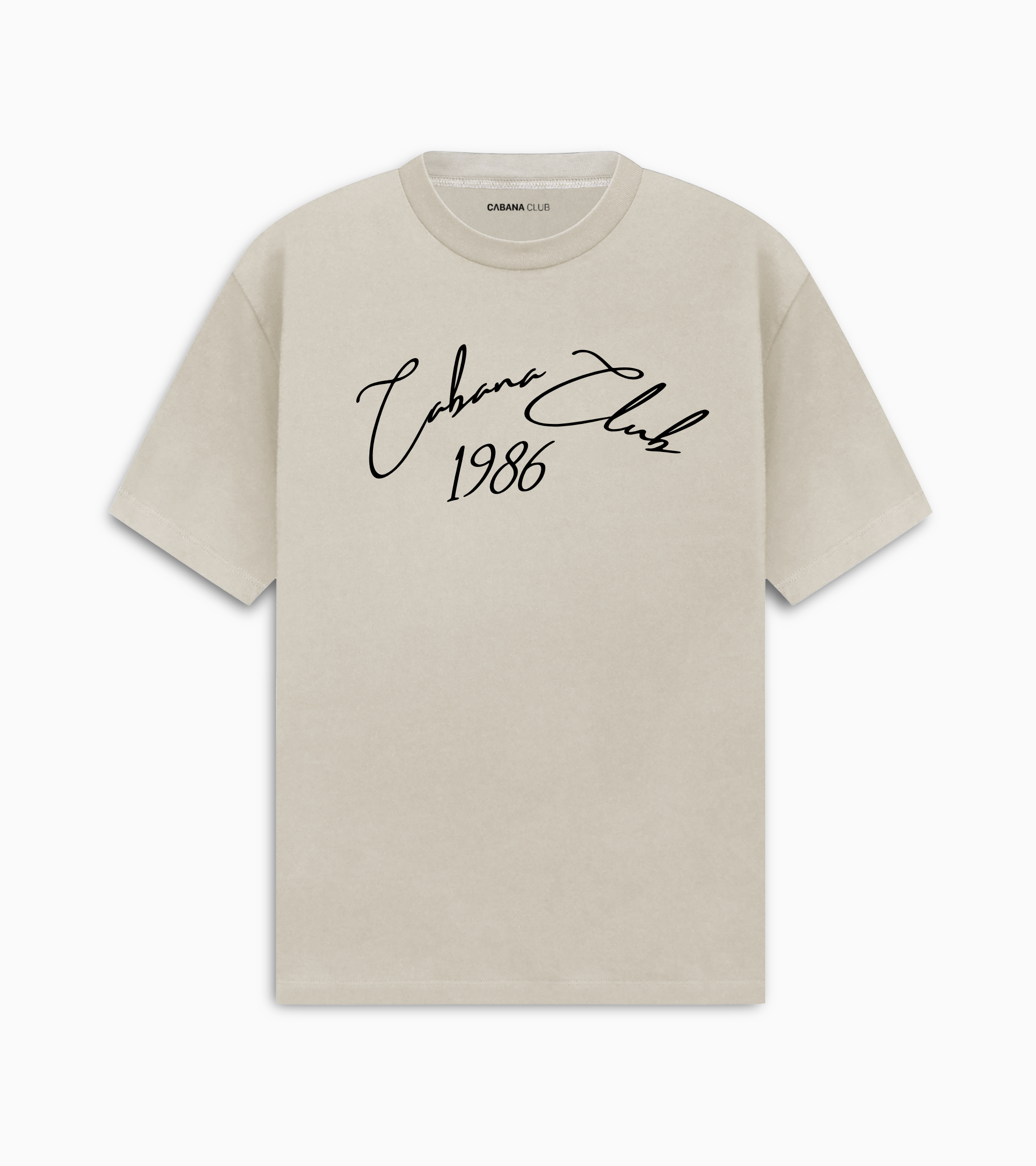 Signature Tee- Beige