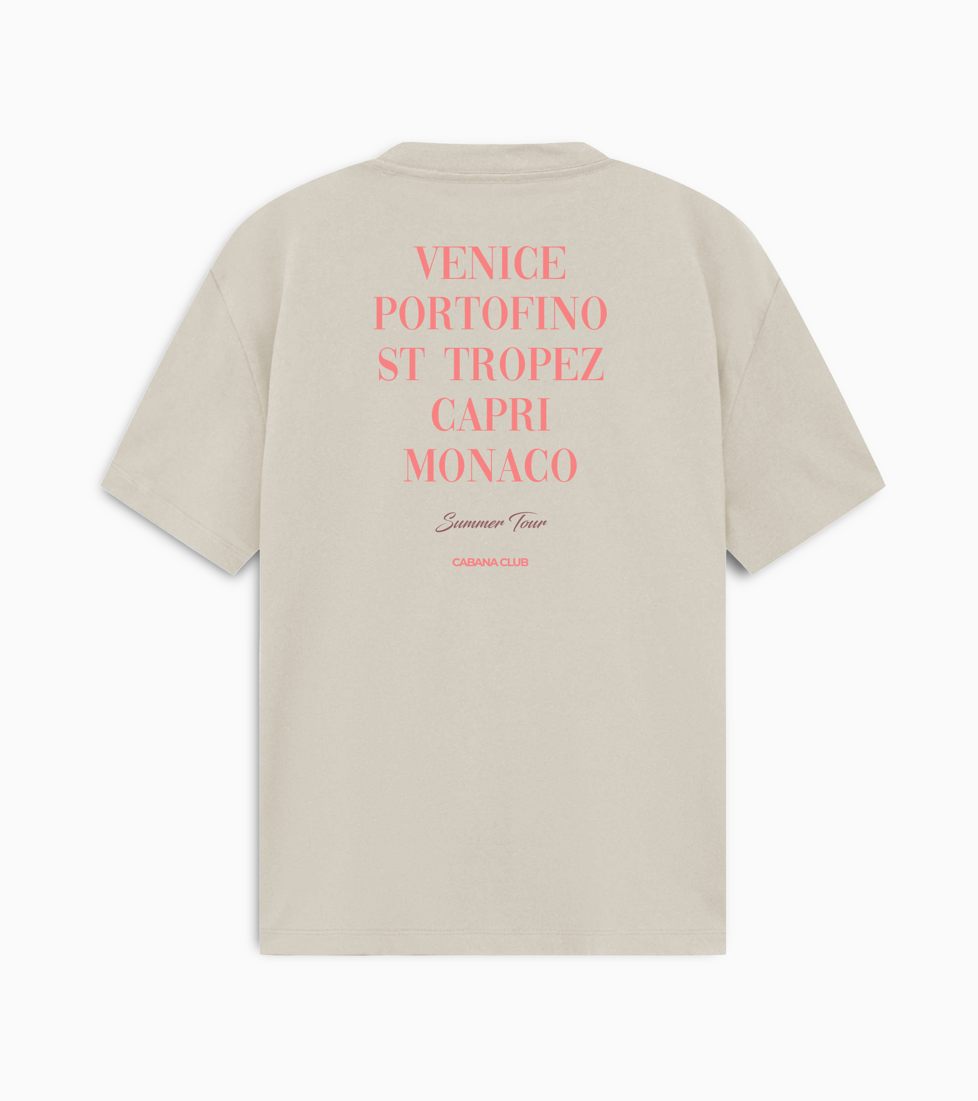 Summer Tour Tee- Beige