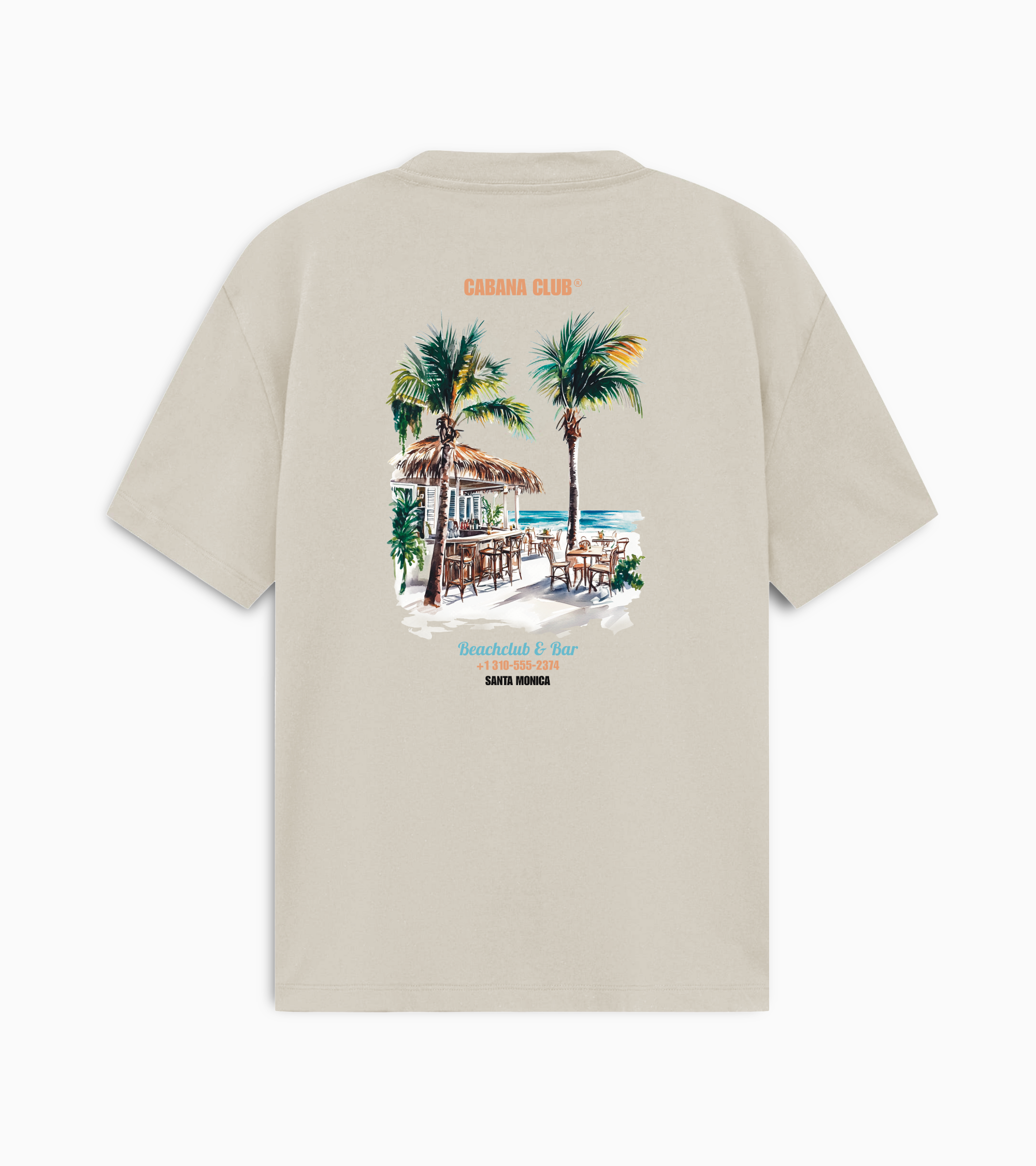 Beach Club Tee- Beige