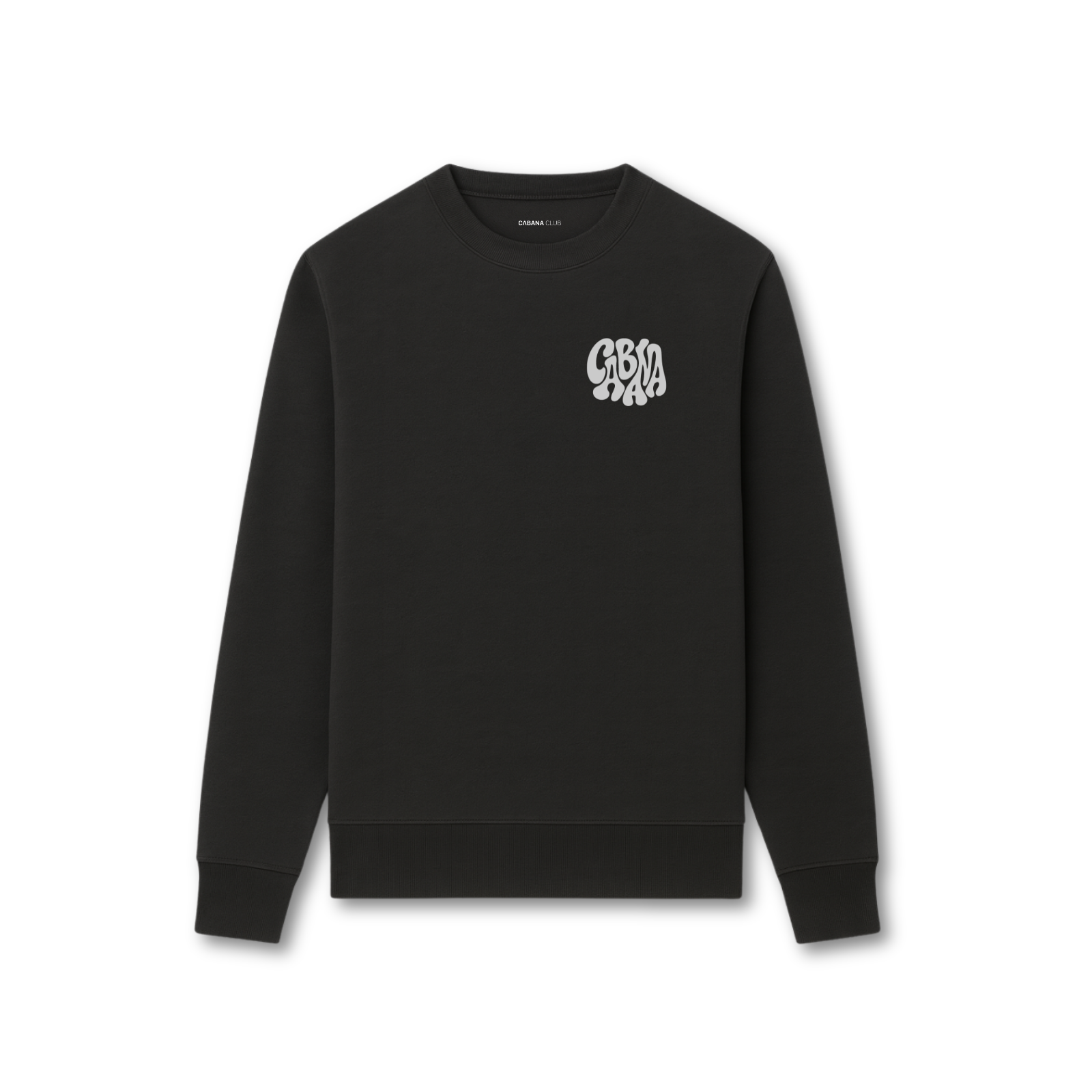 Swirl Sweater Zwart/Grijs