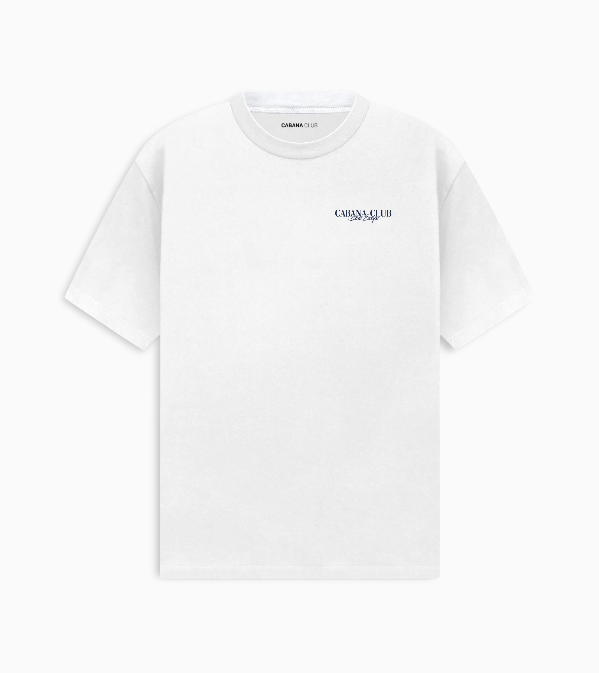 Blue Escape Tee- White